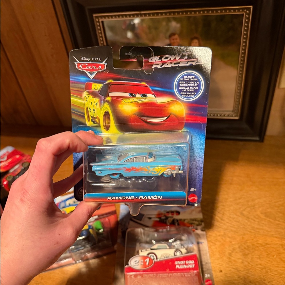 Disney Cars Ramone Toy - Light Blue with Orange Flames